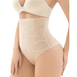 NWT Thong shapewear for Women Tummy Control, High Waisted Thong Panties Girdle S